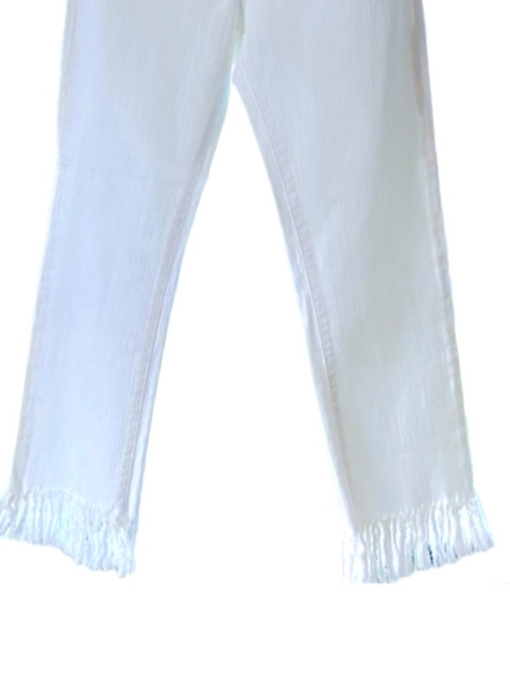 Principle Optimist Fringed Hem White Jeans  Size 31 - Picture 2 of 8